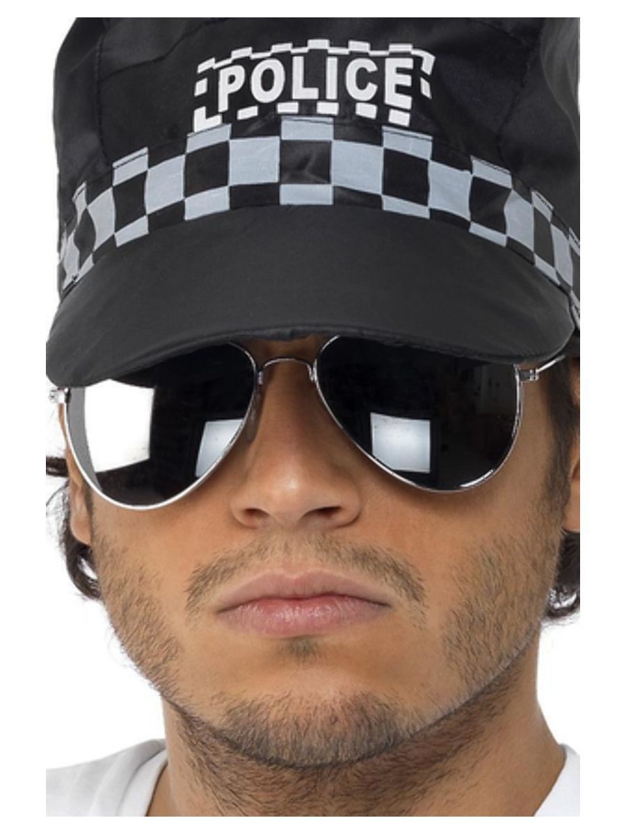 verspiegelte Pilotenbrille für Karneval Party Brille Pilot silber Sonnenbrille 