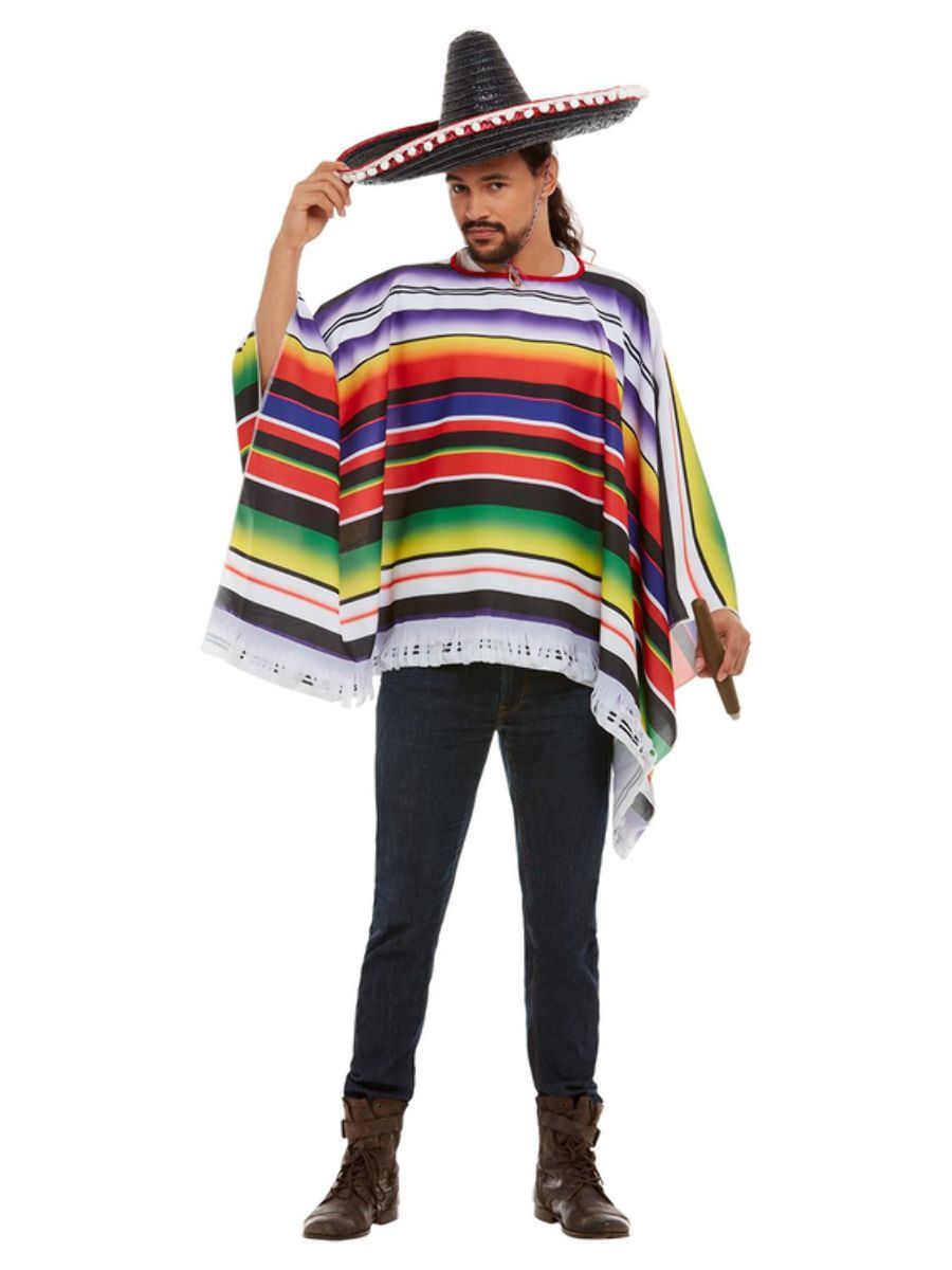 Poncho, Mehrfarbig