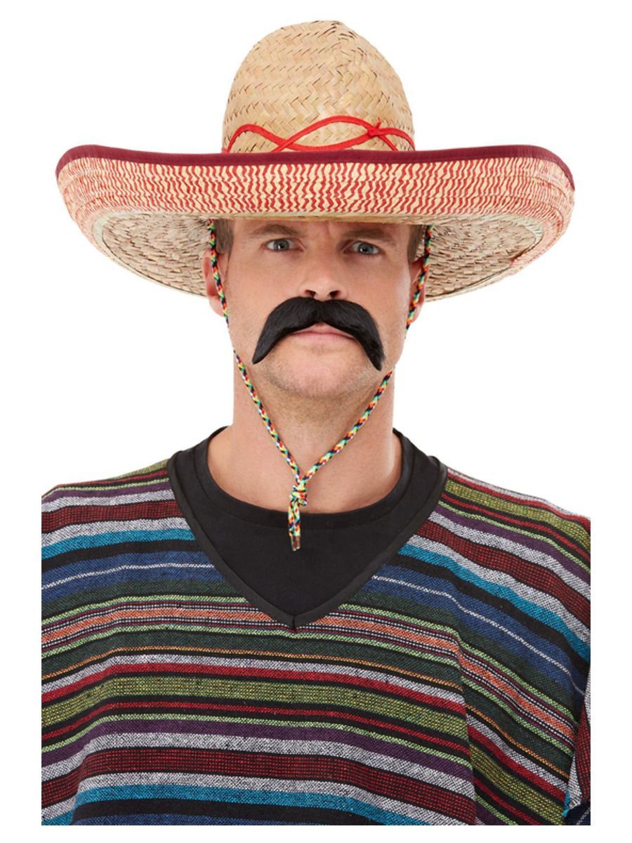 Sombrero Strohhut, Extra-gro mit Kordel