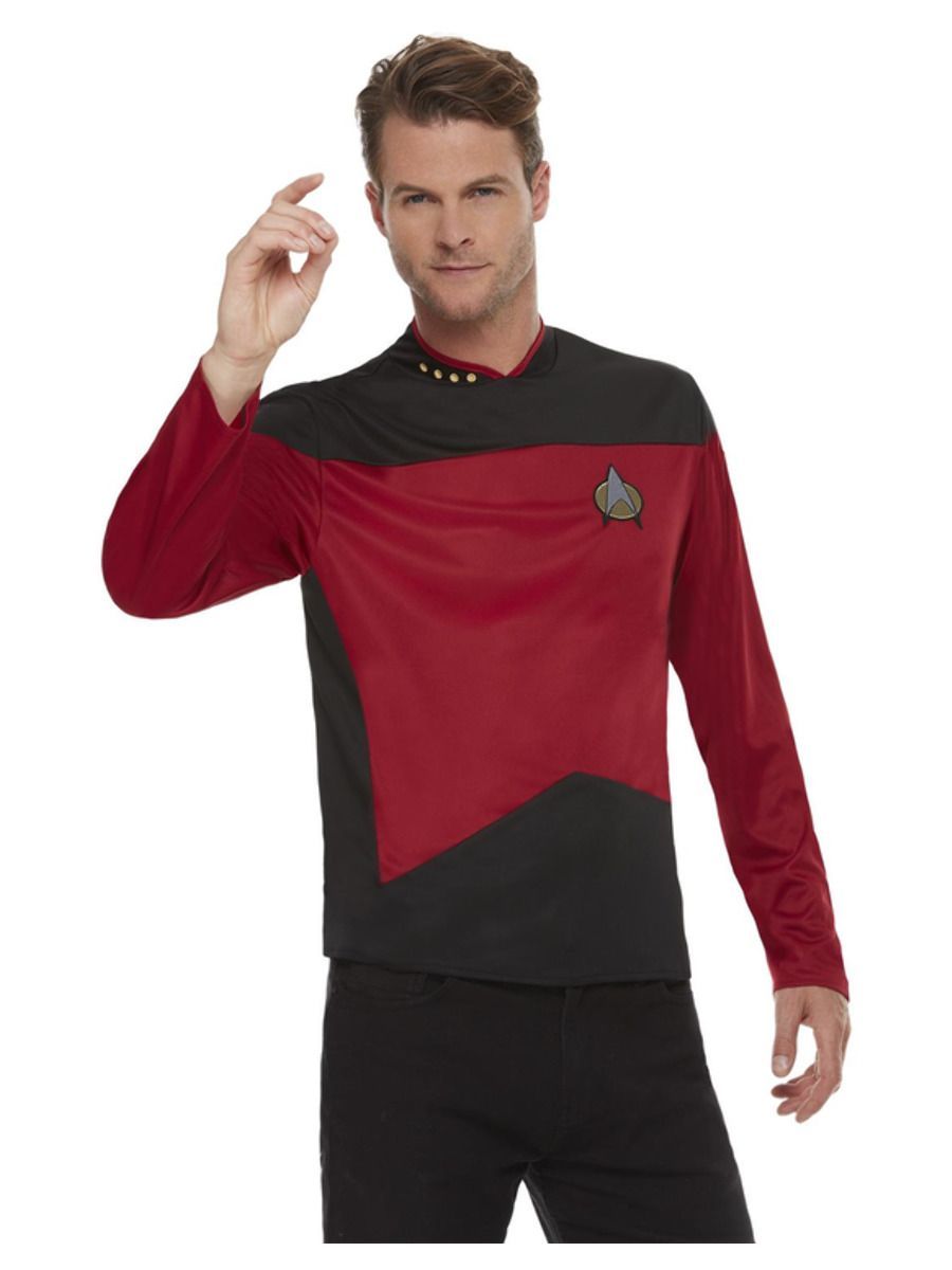 Star Trek-Kommandouniform, Das Nächste Jahrhundert, Kastanienbraun, Oberteil, Größe: S