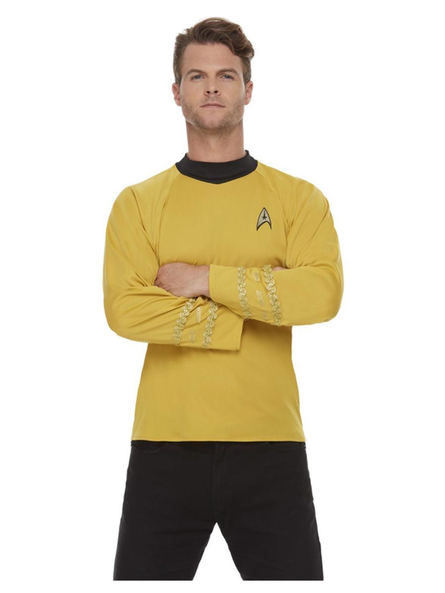 SALE Star Trek, Kommandouniform, Raumschiff Enterprise, Gold, Oberteil, Gre: S