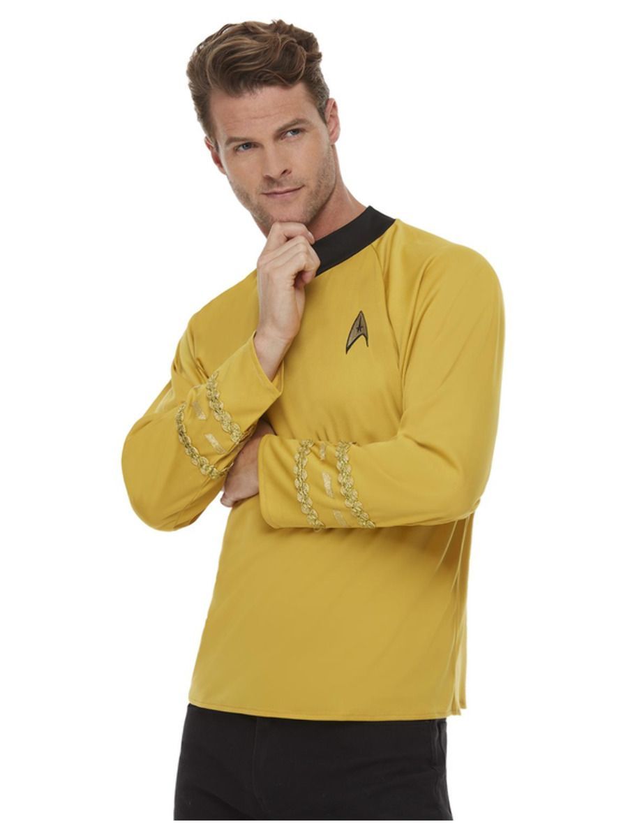 SALE Star Trek, Kommandouniform, Raumschiff Enterprise, Gold, Oberteil, Gre: S Bild 2