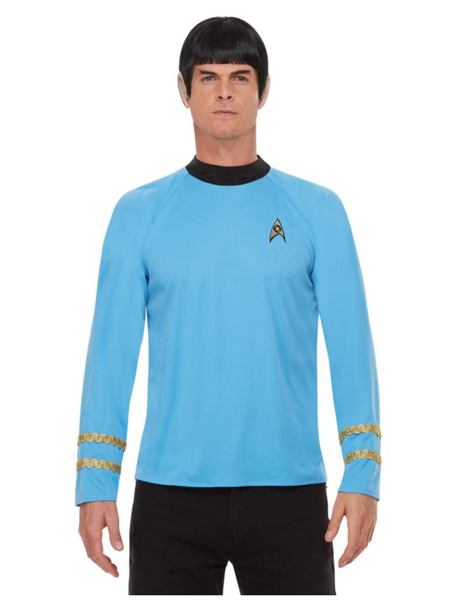 Star Trek-Uniform Wissenschaftsoffizier, Raumschiff Enterprise, Blau, Oberteil, Größe: M Bild 2
