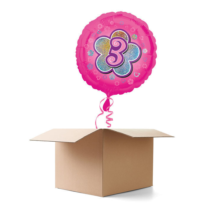 Folienballon Rachel Ellen 3 Geburtstag Madchen Bei Party Schlaudt