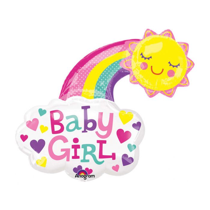 Folienballon Baby Girl Sun Xl Ca 76 Cm Folienballons Baby Luftballons Produkte Party Discount De An ergonomic baby bouncer with natural rocking is a cozy place for your baby to play or rest beside you, while you take a shower or prepare a. party discount