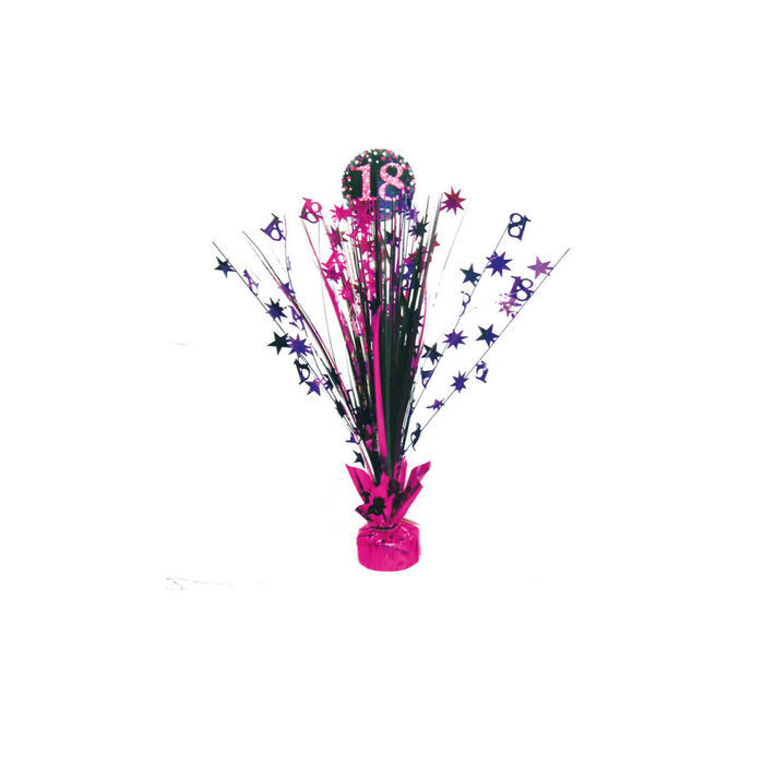Tischdeko Sparkling Pink 18 45cm Kaskade 18er Geburtstag
