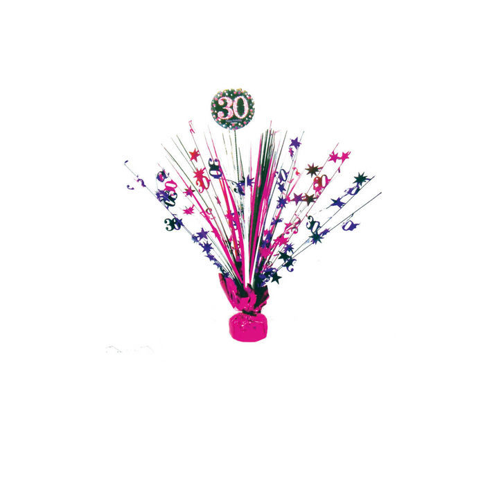 Tischdeko Sparkling Pink 30 45cm Kaskade 30er Geburtstag