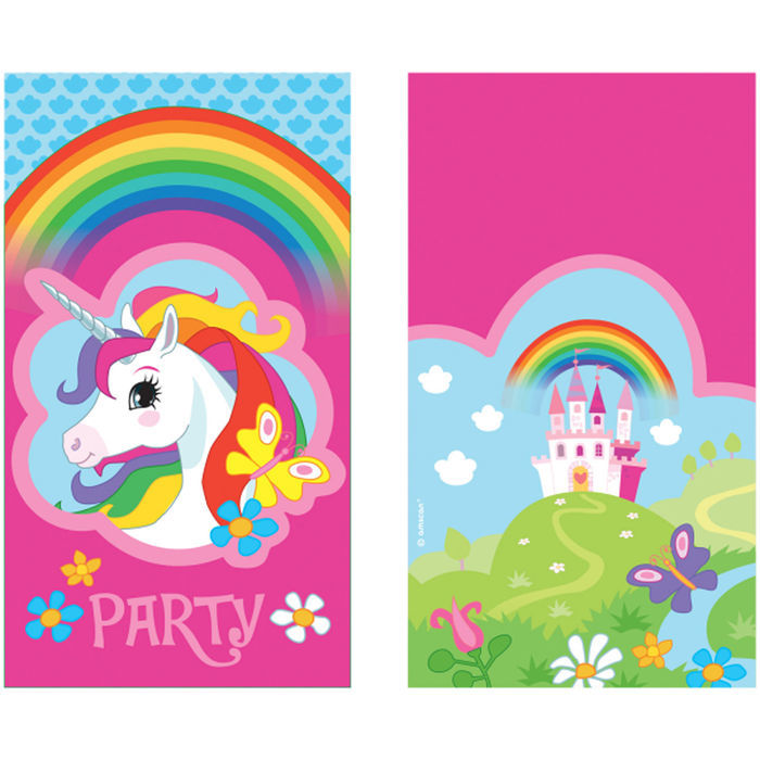 Einladungskarten Einhorn 8 Stuck Madchen Party Einhorn Kinder