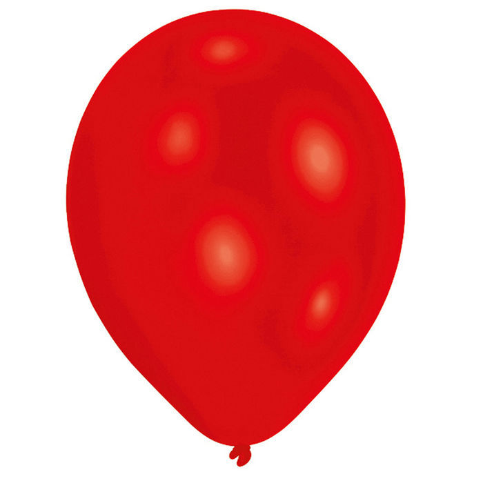 25 Stück Metallic Rote Latexballons Von Amscan – 27,5 Cm Durchmesser, Für Luft & Helium