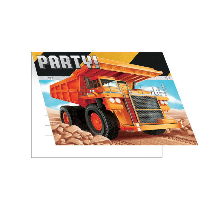 Sale Einladungskarten Baustellen Party 10x12cm 8 Stuck Kinder Party Baustelle Alle Kinderpartys Kinder Party Produkte Party Discount De