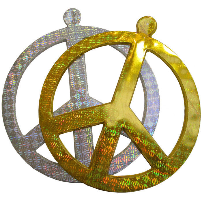 SALE Dekoration Hippie, Peace-Zeichen, ca. 52 cm - Hippie ...
