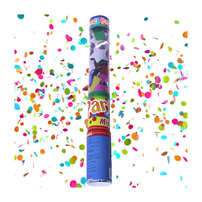 Konfetti-Shooter bunter Mix, 40 cm