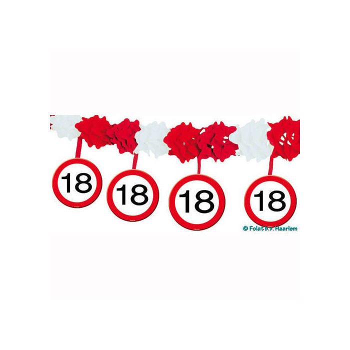 Grosse Girlande 18 Geburtstag Verkehrsschild In Zurich Kaufen