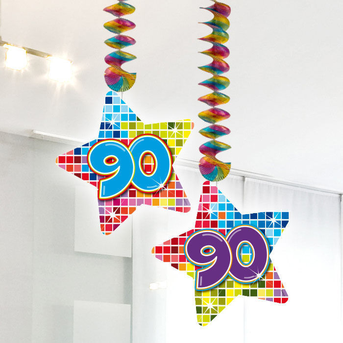 Girlande Blocks Spiralformig 90 2 Stk 75 Cm 90er
