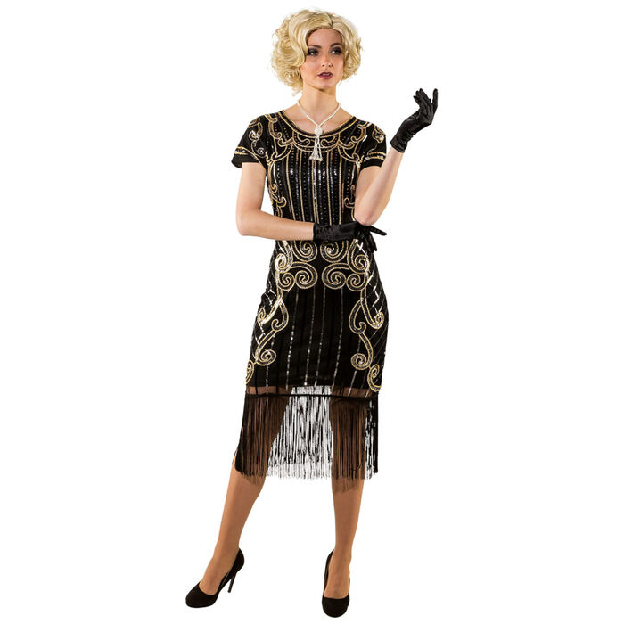 VEGCOO 1920er Jahre Damen Accessoire Set, 6-teilig In Schwarz – Perfekt Für Gatsby-Partys & Halloween