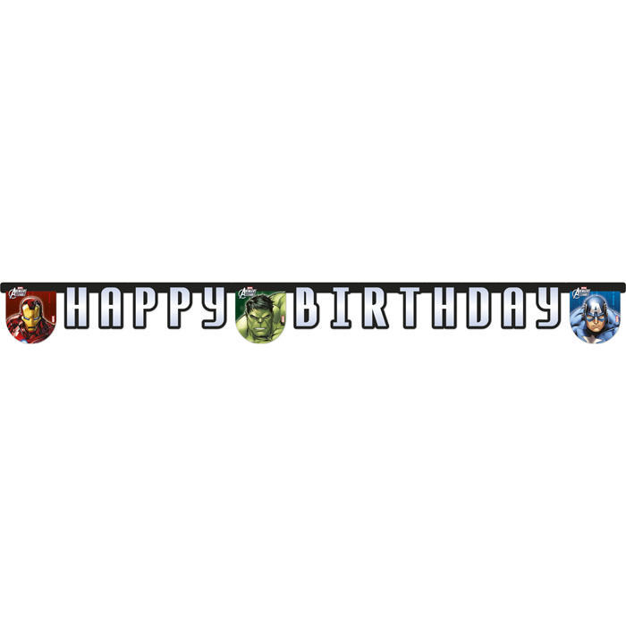 Sale Girlande Happy Birthday Avengers 2 3 M Kinder Party