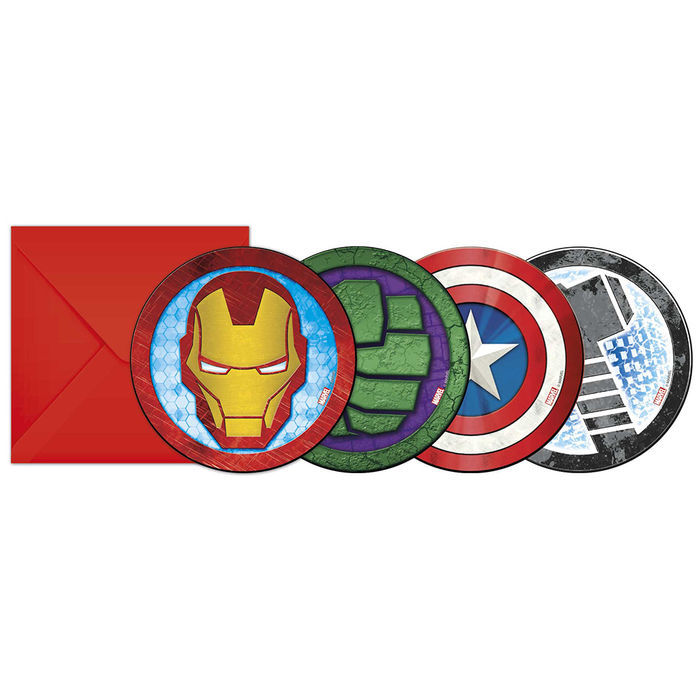 Einladungskarten Avengers 6 Stuck Kinder Party Avengers Alle Kinderpartys Kinder Party Produkte Party Discount De