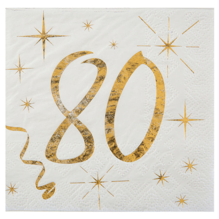 Cocktail Servietten 80 Geburtstag 25cm 20 St Alle