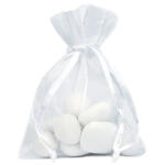 Organzas�ckchen, Weiss, 12 x 17 cm, 6 St�ck