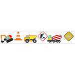 Wimpelkette Baustelle, 23 x 14 cm / L�nge 500 cm