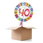 Ballongrsse H-Birthday, Radiant 40, 1 Ballon