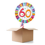 Ballongrsse H-Birthday, Radiant 60, 1 Ballon