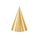 Partyh�te - Gold - 16 cm - 6 St�ck