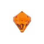 SALE Deko Diamant-Perlen, orange, 6 Stck