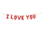Folienballon I Love You - 260 � 40 cm - Rot