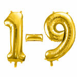 Folienballons Zahlen Medium - 72 cm, Gold - Verschiedene Ausf�hrungen
