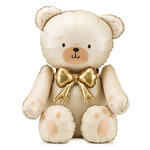 Folienballon Teddyb�r sitzend - 75 � 84 cm - Creme