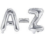 Folienballons Buchstaben - 35 cm, Silber - Verschiedene Ausf�hrungen