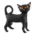 Stehender Folienballon Katze, 45x48 cm, schwarz
