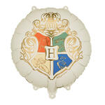 Folienballon Harry Potter Hogwarts-Wappen, 35 cm, beige