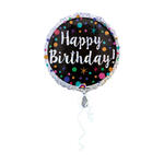 Folienballon Happy-Birthday / Herzlichen Glckwunsch Polka Dot, ca. 45 cm