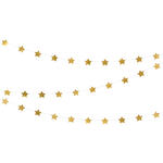 Girlande Sterne - Gold, L�nge: 360 cm