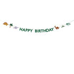 Girlande Happy Birthday / Geburtstag Dinosaurier - L�nge 300 cm