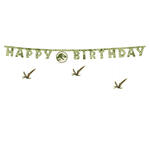 Girlande Happy Birthday / Geburtstag Jurassic World / Dinosaurier - 45 � 165 cm