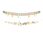 Girlande / Dekoration Happy Birthday / Geburtstag Safari - L�nge: 180 cm