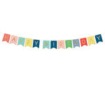 Girlande Happy Birthday / Geburtstag - Wimpel Pastell-Gold, L�nge: 175 cm