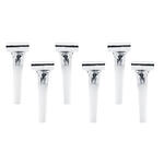 Party-Tr�ten / Luftr�ssel - Silber - 6 St�ck