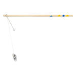 Laternenstab aus Holz, Farbige Sterne, mit LED-Licht, 30 cm