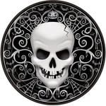 SALE Teller Halloween Totenkopf, 8 Stck,  26 cm