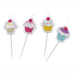 Mini-Kerzen Cupcake, 4 Stck