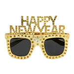 Party-Brille Happy New Year, Gold