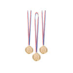 Medaillen 1 in gold am Band, 3 Stck