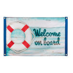 SALE Fahne Welcome on Board, 60 x 90 cm
