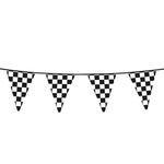 Fahne Racing am Stab, kariert, 30x45cm - Grand-Prix-Party Motto-Party  Produkte 