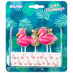 Kerzen Flamingo & Ananas, 5 Stck