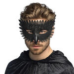 NEU Maske Rabe schwarz, aus Gummi